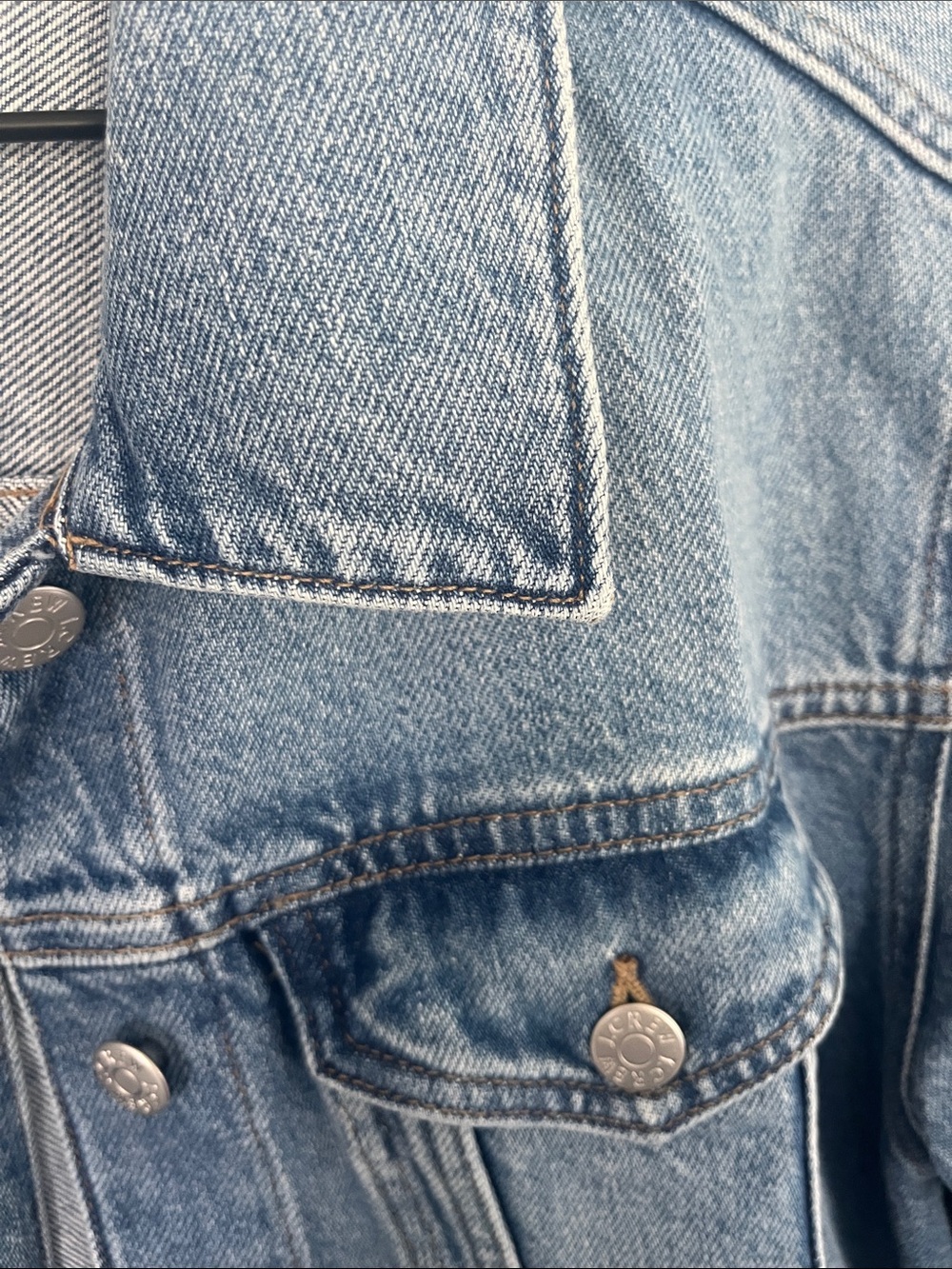 J. Crew Medium Wash Blue Denim Jacket - Picture 4 of 8